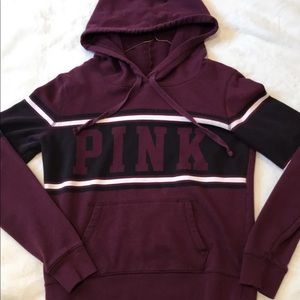 Maroon PINK Hoodie